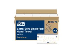 Lehträtik 2-kihiline TORK Extra Soft Singlefold H3 22,6x23cm 200 lehte (100278)