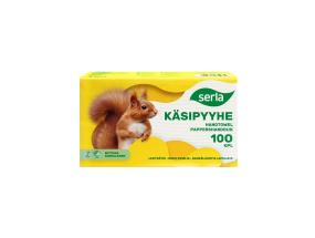 Lehträtik 2-kihiline C-voldik SERLA kollane 100tk pakis