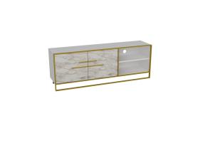 TV laud Polka - White