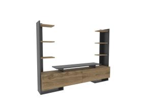 TV laud Ava - Oak, Black