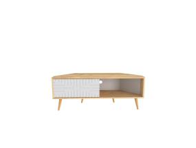 TV laud Mora - Sapphire Oak, White