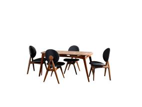 Mööblikomplekt toolid Touch Wooden - Anthracite