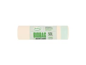 Prügikott nööriga 50L (600x700mm) 25mic biolagunev komposteeritav BIOBAG 10tk