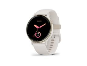 Garmin Vivoactive 5 Smart Watch 30.4 mm Cream Gold Aluminum, Ivory Case and Silicone Band