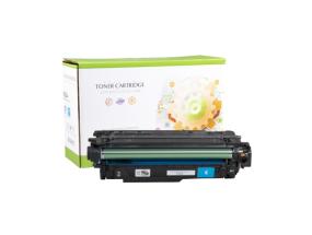 Compatible Static Control HP 653A (CF321A) Toner Cartridge, Cyan