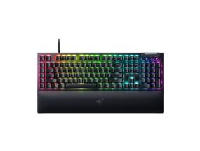 Razer BlackWidow V4 Wired Gaming keyboard, RGB LED, USB QWERTY, US, Yellow Switch, Black