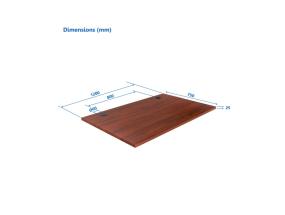 Up Up Table top M Dark Walnut, 1200x750x25mm (Laminated particle board)