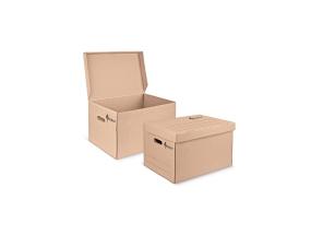 Arhiivikast kaanega FORPUS 340x295x450mm pruun
