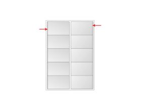 Iseliimuv visiitkaarditasku 60x100mm 10tk lehel