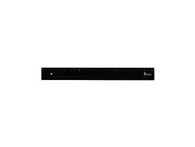 Joonlaud 30cm plastikust must