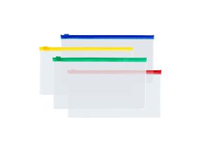 Kileümbrik zip lukuga A65 (22,5 x 12,5cm) läbipaistev värviline Centrum