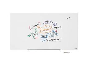 Klaastahvel-magnettahvel (1260x710mm) laiekraan 57 valge NOBO