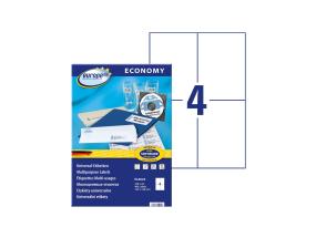 Kleebisetikett AVERY Economy 105x148mm 4 lehel 100 lehte