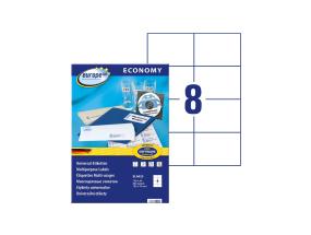 Kleebisetikett AVERY Economy 105x74mm 8 lehel 100 lehte
