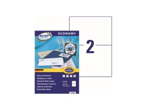 Kleebisetikett AVERY Economy 210x148mm 2 lehel 100 lehte