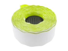 Kleebisetikett hinnapüstolile 26x16mm kollane 1000tk rullis