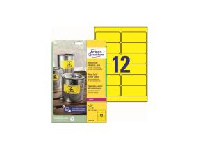 Kleebisetikett polüesterkilest ilmastikukindel AVERY Zweckform 99,1x42,3mm 20 lehte kollane (L6107-20)