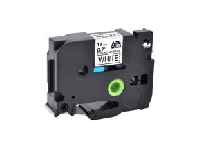 Kleepkirjalint Brother Strong TZE-S241 18mm must/valgel analoog