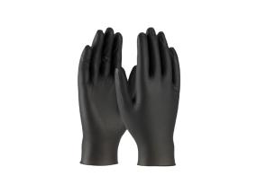Kummikindad/nitriilkindad puudrita XL must 100tk Santex