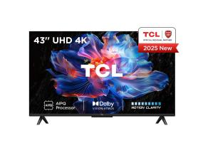 TV Set TCL 43 " 4K Ultra HD 3840 x 2160 pixels Flat 16:9 DLED 43V6C