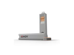 USB PORT TYPE-C BLOCKER 4PACK/ORANGE 40428 LINDY
