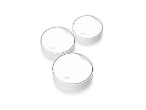 Wireless Router TP-LINK Wireless Router 3-pack 3000 Mbps Mesh Wi-Fi 6 1x10/100/1000M 1x2.5GbE...