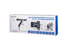 LOGILINK Dual monitor mount 17–27inch