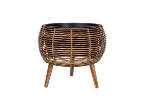 Lillepott WICKER 48x48xH43cm, helepruun