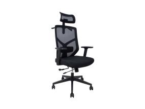 Arvutitool/kontoritool LINA 64x70xH120-128cm, must