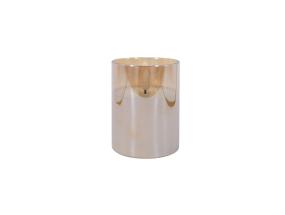 LED-küünal WINGS GOLDIE D7,5xH10cm kuldne, taimer 6h