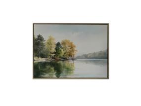 Seinapilt WALLY 45x60cm, mets järve ääres