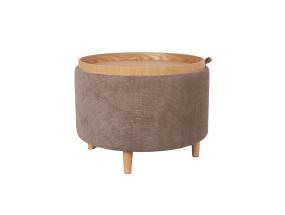 Tumba/laud HIRO D56xH42.5cm, helepruun, panipaigaga