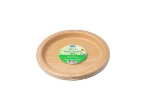 Papptaldrik SMILE 18cm Kraft, bio-kattega 12tk