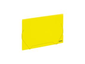 Plastmapp kummiga GRAND A4 läbipaistev kollane