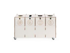 prügikast 3x40L & 1x10L sorteerimisjaam SORTAIDER Container B4