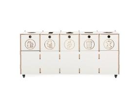 prügikast 4x40L & 1x10L sorteerimisjaam SORTAIDER Container B5