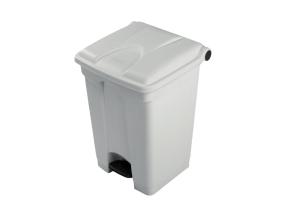 Prügikast pedaaliga 70L valge + kaas