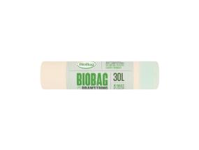 Prügikott biolagunev komposteeritav BIOBAG 30L 10tk nööriga