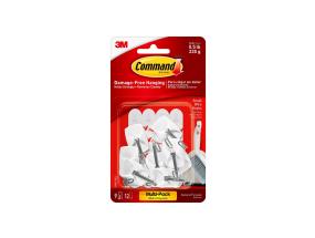 Riputuskonks 3M COMMAND 17067 metallist+läbipaistev S 225g 3tk pakis