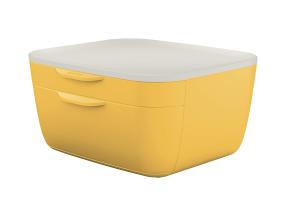 Sahtliboks lauale LEITZ Cosy 2-sahtlit kollane