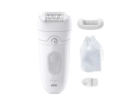Braun Silk epil 5, märg- ja kuivkasutus, valge - Epilaator