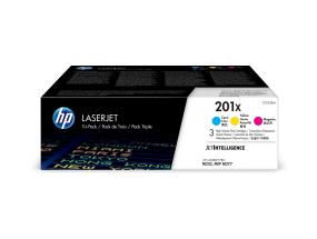 Toonerikassett HP 201X LaserJet Toner Cartridges CMY 3p