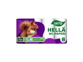 Tualettpaber 3-kihiline SERLA Orava 8rl valge