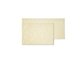 Ümbrik C6 120g Rose Cream kuldse läikega 10tk