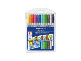Viltpliiatsid STAEDTLER Noris Club 2 otsaga 12 värvi