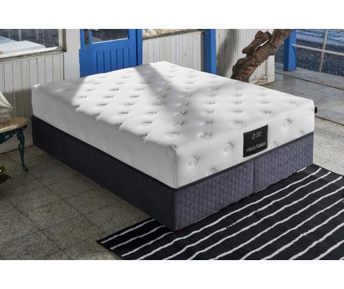 Visco Fusion 160x200 cm Double Size Memory Foam and Pocket Spring Luxury Soft Mattress