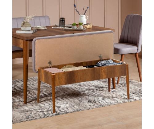 Vina Bench Soho, Walnut