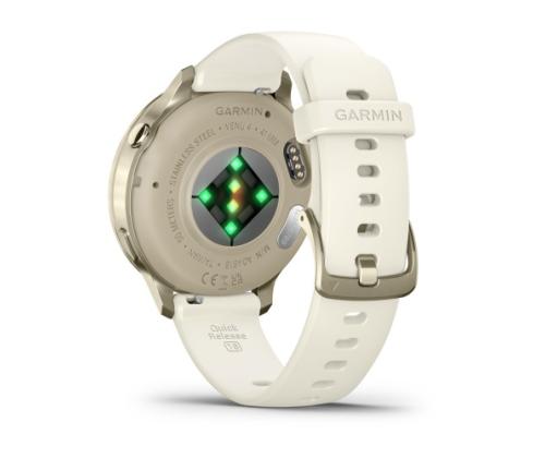 Garmin Venu 4 Smart Watch 41 mm Lunar Gold / Bone Silicone Band