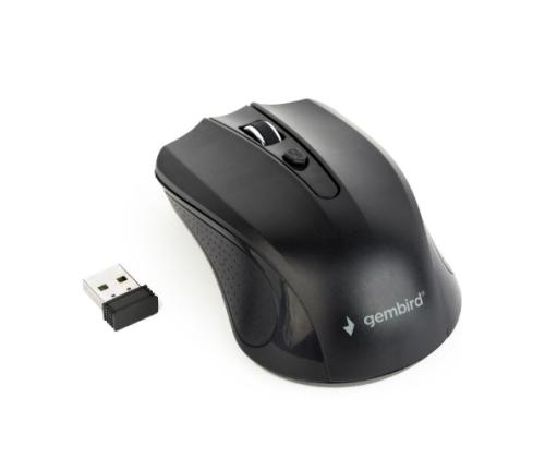 Gembird MUSW-4B-04 Wireless mouse, RF Wireless, Optical 1600 DPI, Black