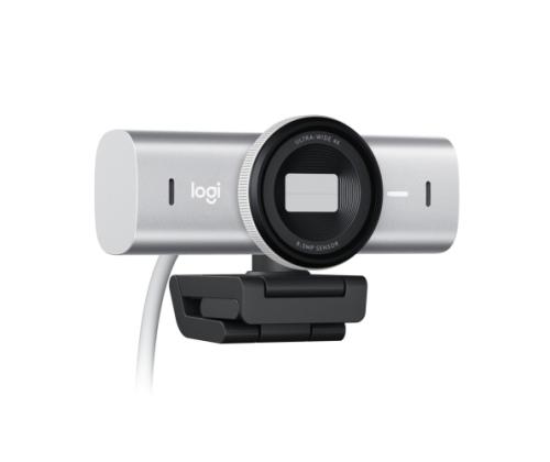 Logitech MX Brio Webcam, 8.5 MP, 4K Ultra HD 3840x2160, USB-C, Pale Gray